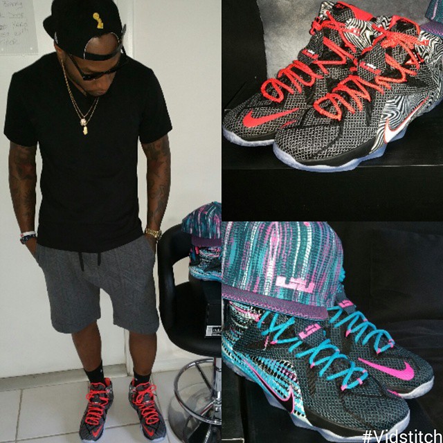 Da Real Lambo wearing Nike LeBron 12 Court Vision