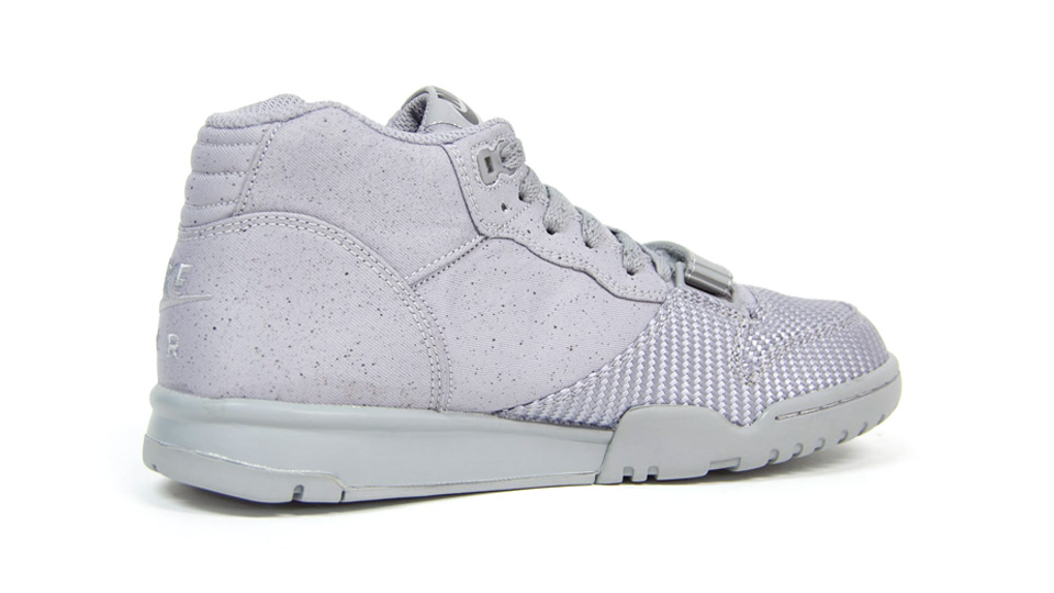 Nike Air Trainer 1 Mid SP Monotones pack in silver and midnight fog medial
