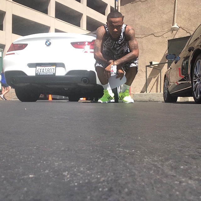 Bow Wow wearing adidas ZX Flux