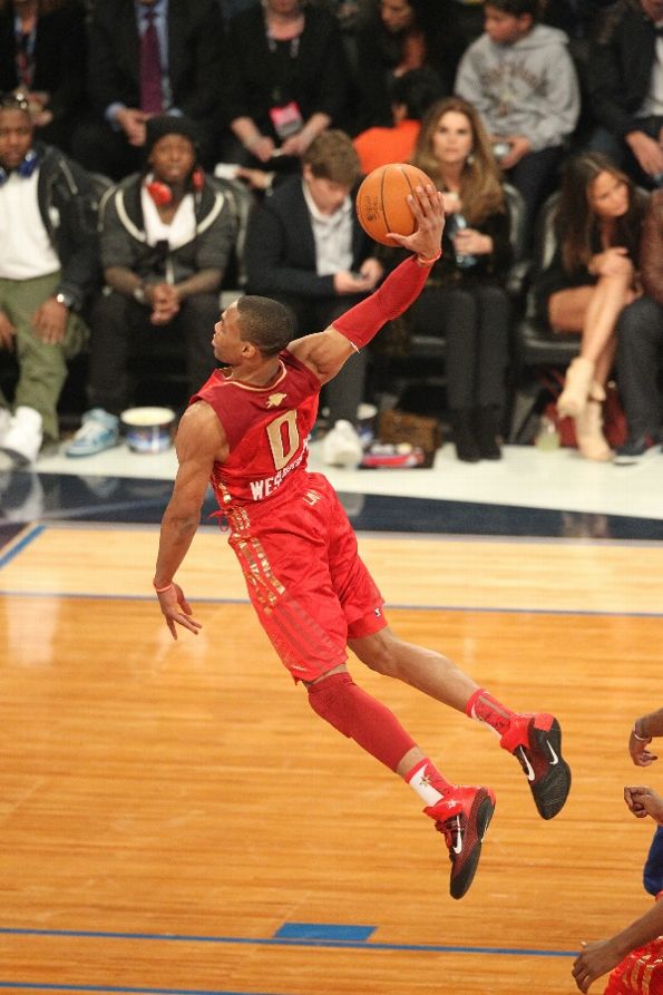 Russell Westbrook wearing the Nike Air Max Fly By
