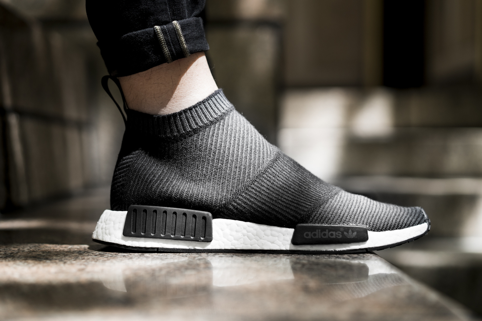 nmd black city sock