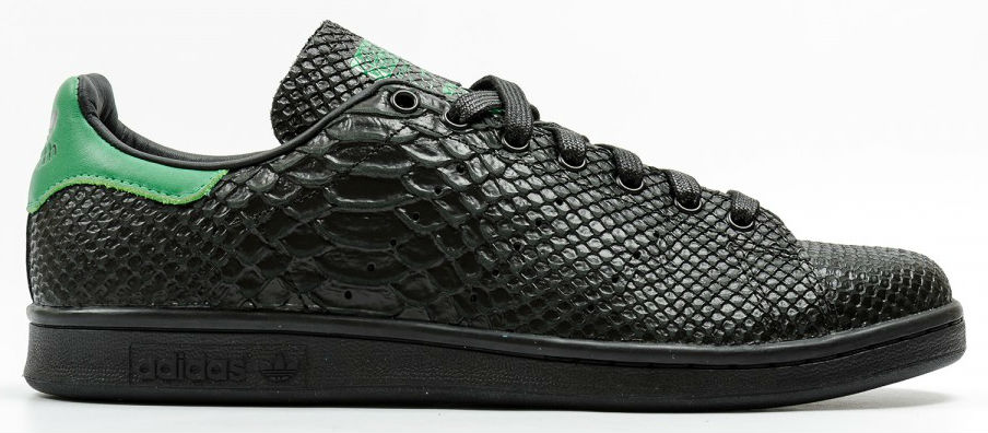 stan smith black python