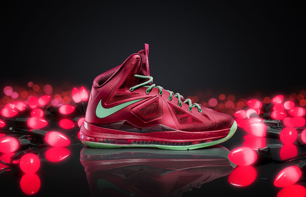 Nike LeBron X Christmas Red Diamond (1)