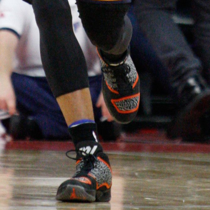 Russell Westbrook wearing Air Jordan XX9 Black Elephant / Orange PE (3)