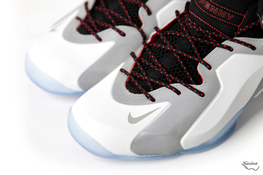 Nike Lil' Penny Posite White/Reflective Silver-Black-Chilling Red 630999-100 (3)