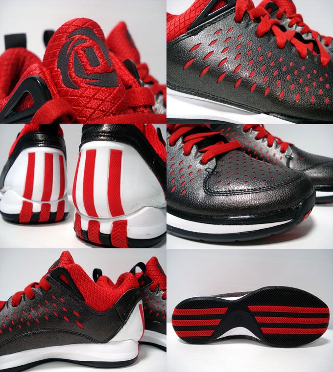 adidas Rose 3 Low The Chi Black Whit Red G65745 (3)