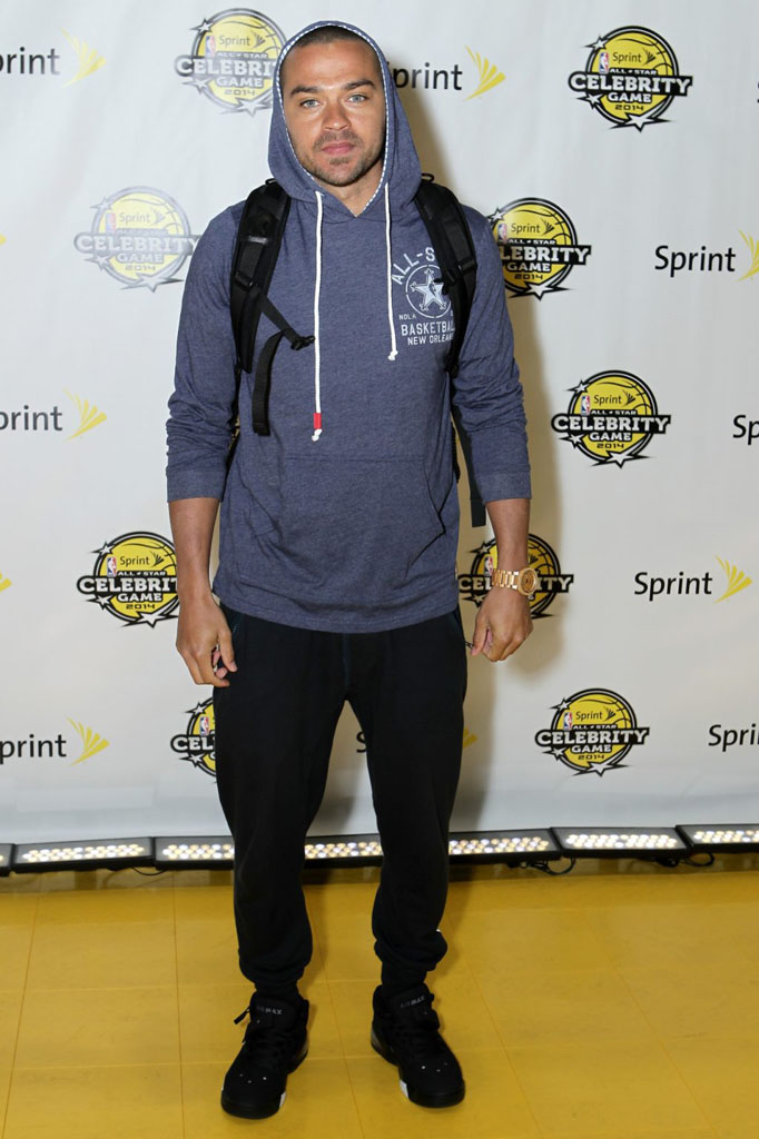 Jesse Williams wearing Nike Air Force Max
