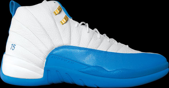 Carmelo Anthony wearing Air Jordan 12 Nuggets Home PE (2)