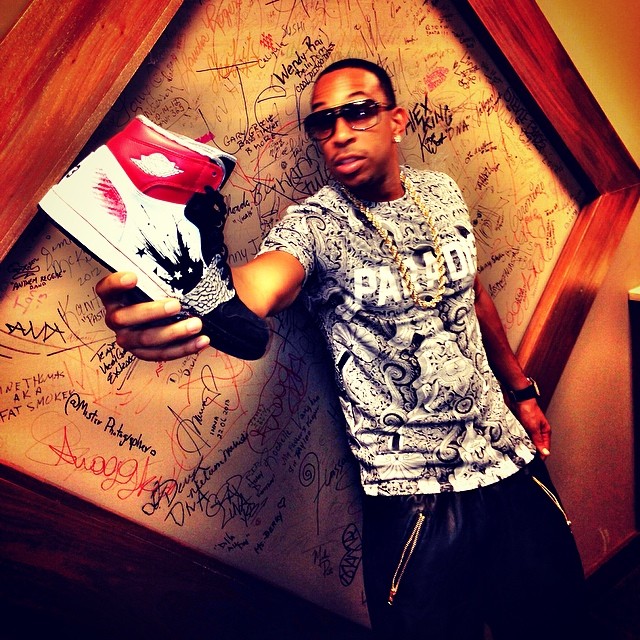 Ludacris wearing Dave White x Air Jordan I 1