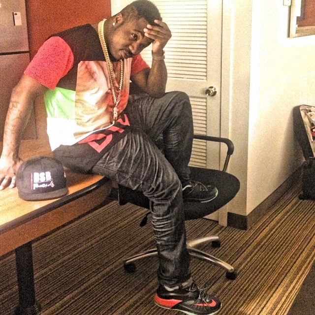 Troy Ave wearing Nike KD VII 7 Good Apple