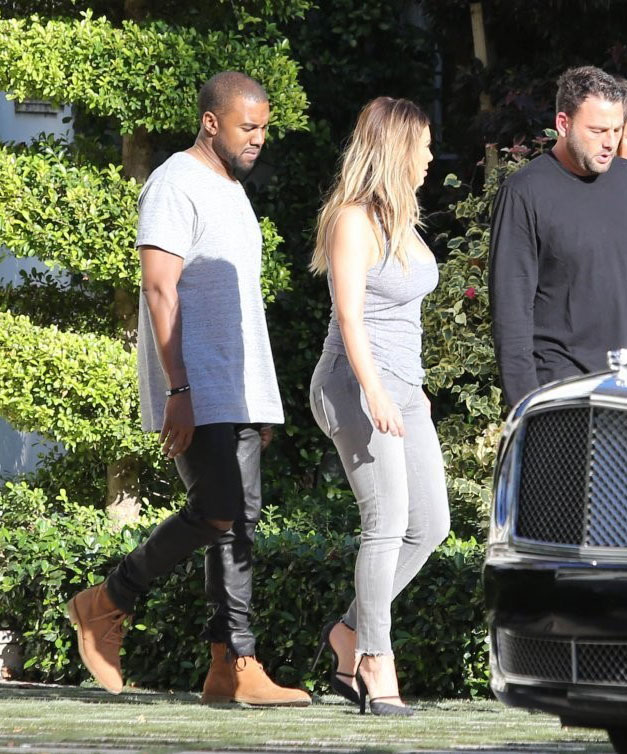 Kanye West wearing Bottega Veneta Junior Buffalo Leather Ankle Boots