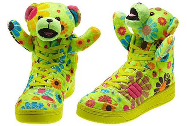 adidas Originals JS Teddy Bears Flower Power Shoes Lil' Wayne Jeremy Scott