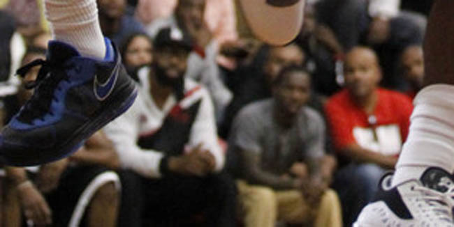 Kyrie Irving wearing Nike LeBron 8 V/2 Low PE 3
