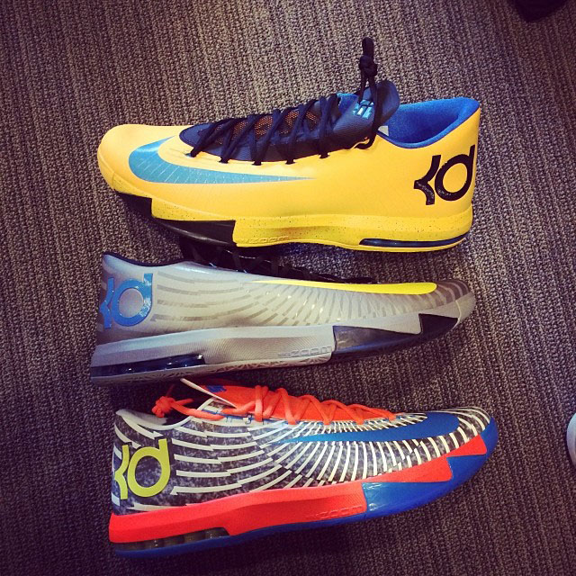 Kevin Durant Shows New Nike KD 6 Colorways (1)
