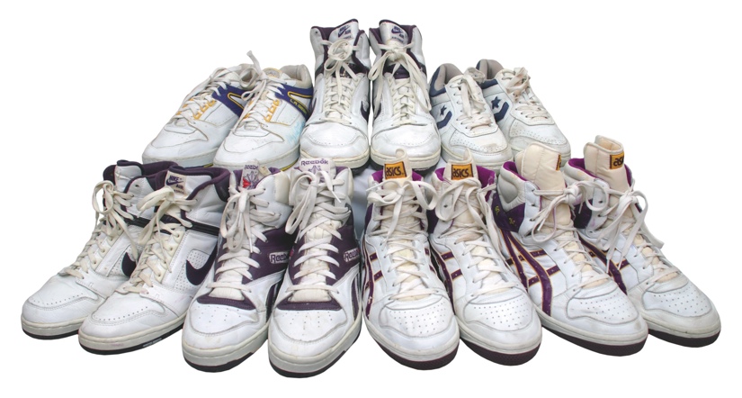 Los Angeles Lakers 1988 NBA Finals Game Worn Shoes Lot