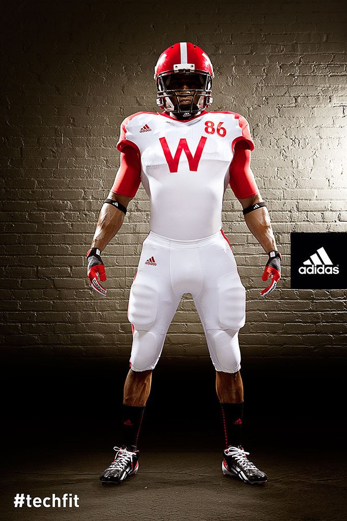 adidas TECHFIT Football Uniforms for Wiconsin Badgers Unrivaled Game (1)