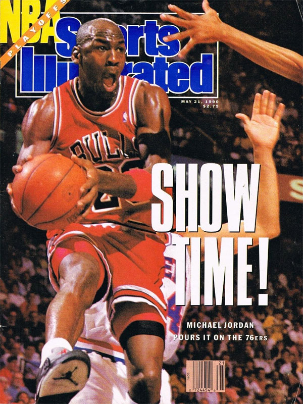 Michael Jordan Wears Air Jordan V 5 Metallic on May 1990 Sports Illustrated