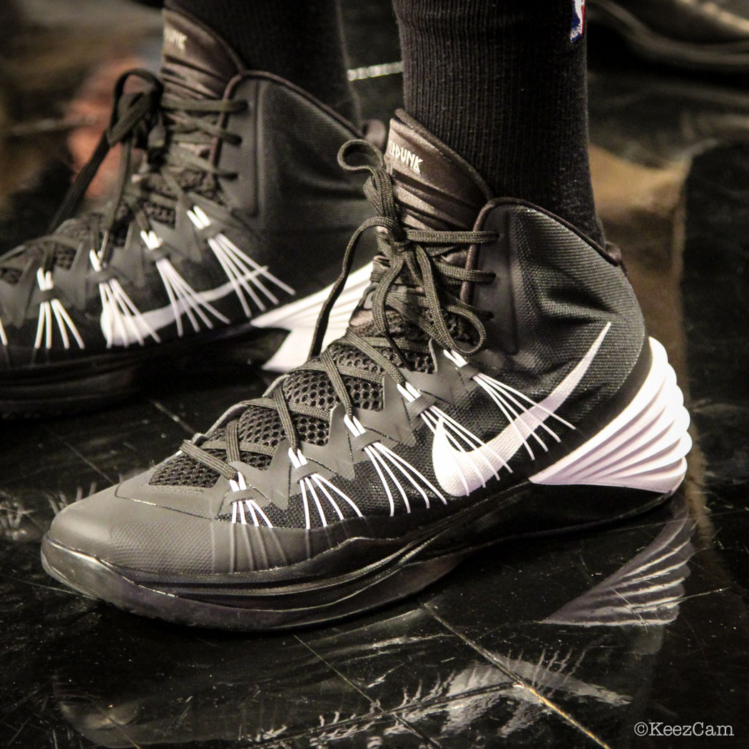 SoleWatch // Up Close At Barclays for Nets vs Nuggets - Quincy Miller wearing Nike Hyperdunk 2013