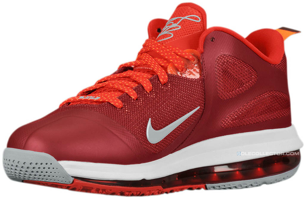 Nike LeBron 9 Low Team Red Challenge Red Wolf Grey 510811-600 (2)