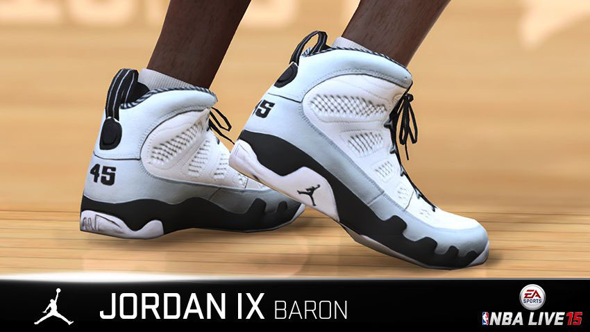 NBA Live 15 Sneakers: Air Jordan IX 9 Barons