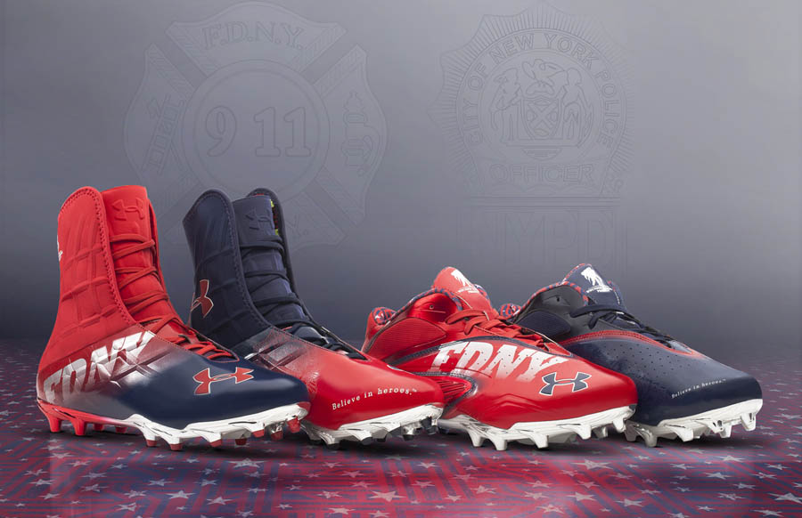 Under Armour's Commemorative 9/11 USA NFL Cleats 