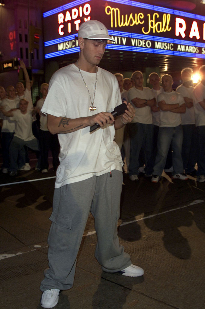 Eminem wearing Nike Air Penny IV 4