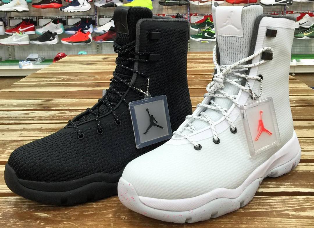 White jordan boots top