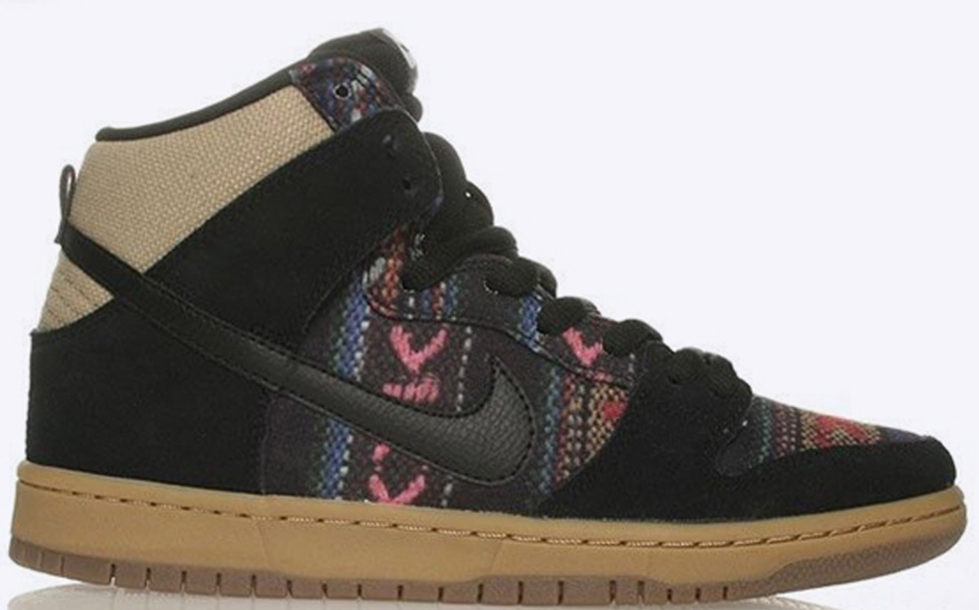 nike sb black gum dunk high