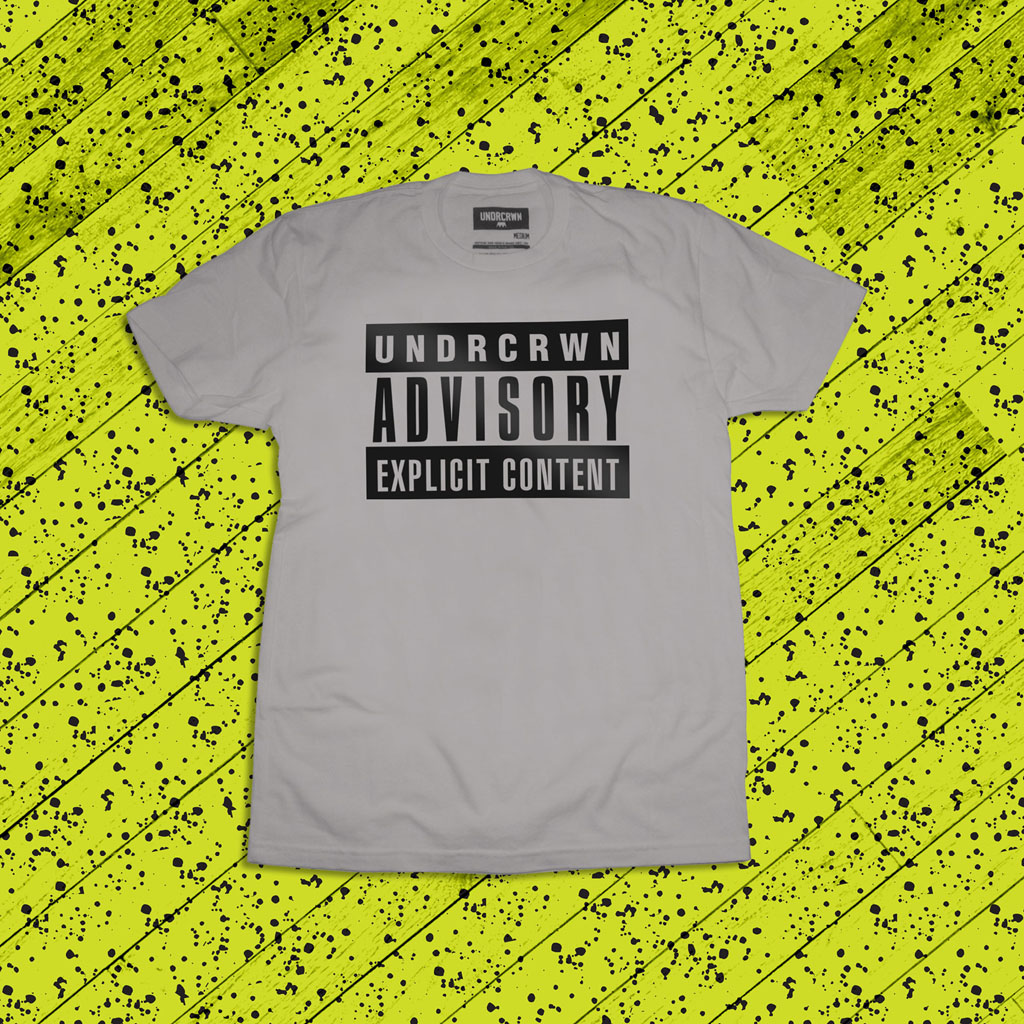 UNDRCRWN In the Zone Collection - Advisory T-Shirt Grey