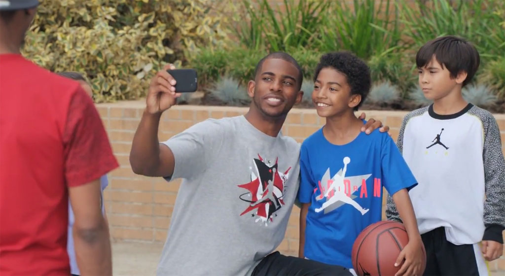 Chris Paul Takes Selfies with Future Pros in New Kids Foot Locker Commercial