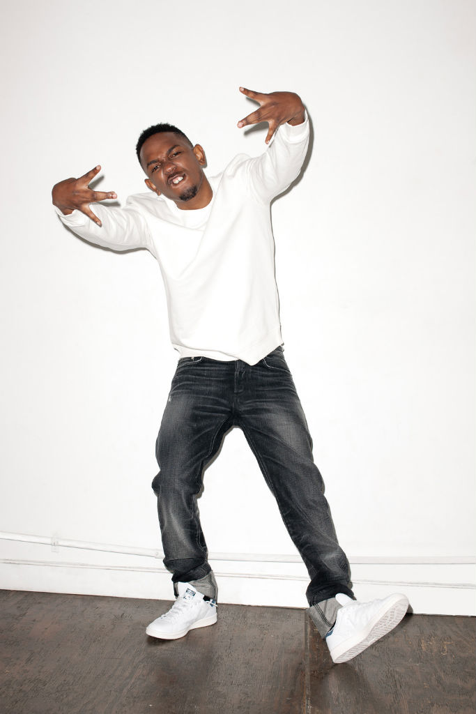 Kendrick Lamar wearing adidas Originals Stan Smith