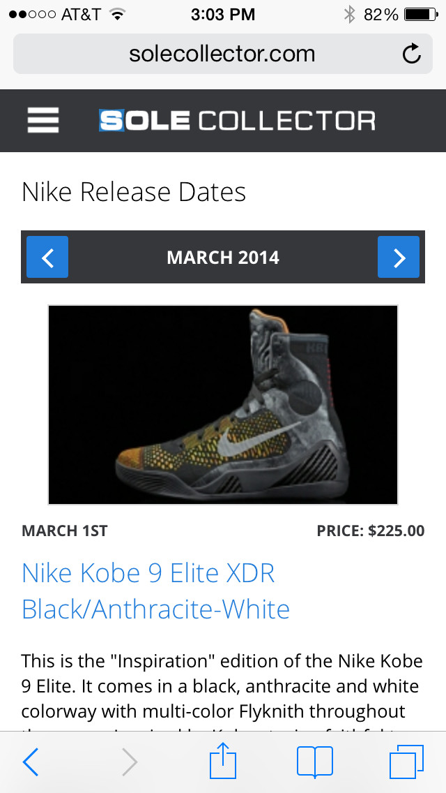 Sole Collector Mobile Release Dates