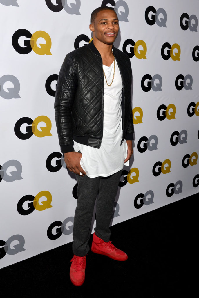 Russell Westbrook wearing Balenciaga Pleated Sneakers