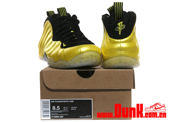 Nike Air Foamposite One Electrolime Golden State New 314996-330 (6)