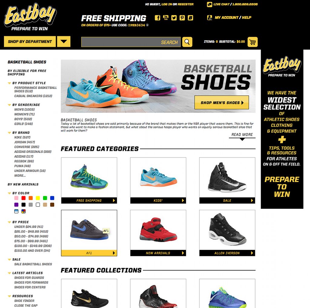 Eastbay Launches Re-Designed Website (1)
