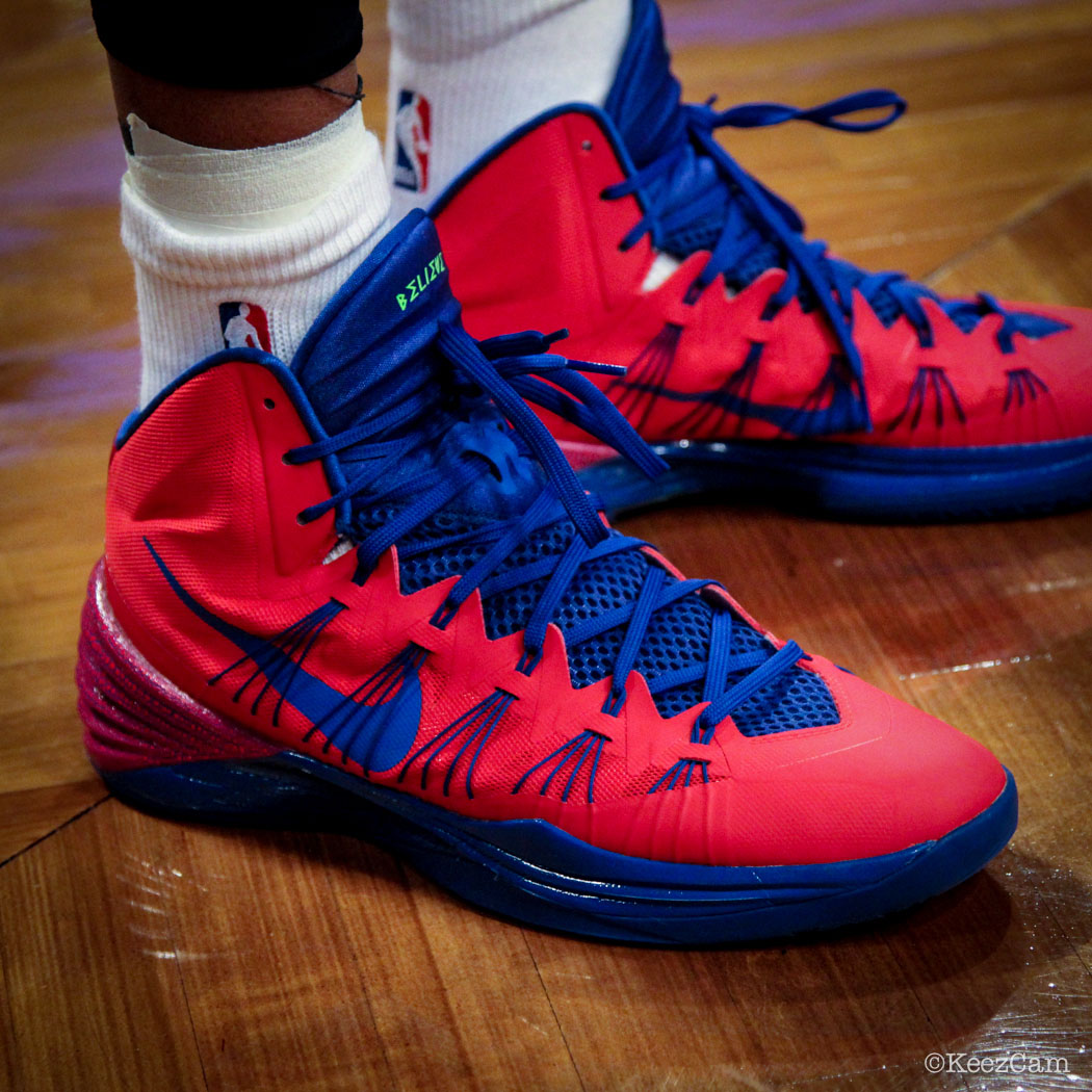 SoleWatch // Up Close At Barclays for Nets vs Pistons - Charlie Villanueva wearing Nike Hyperdunk 2013 PE