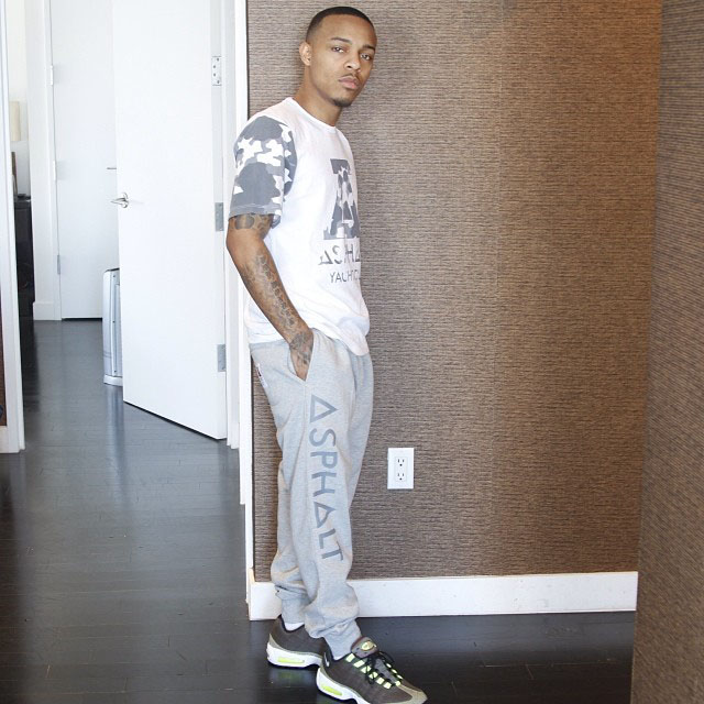 Bow Wow wearing Nike Air Max 95 Tape