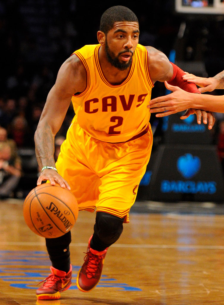 Kyrie Irving wearing Red NIKEiD Kyrie 1 (2)