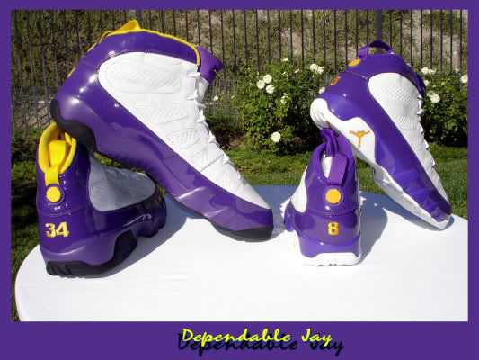 Air Jordan IX 9 Shaquille O'Neal Shaq Lakers Home PE (3)