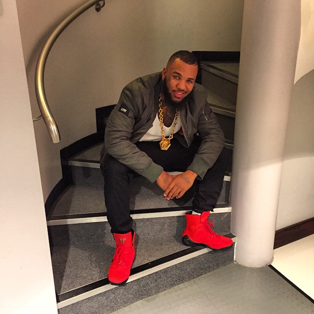 The Game wearing Nike Kobe 9 KRM EXT Red October