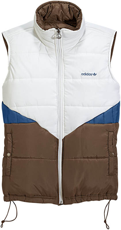 adidas Originals SPO Reversible Vest Padded White Brown Blue O57997