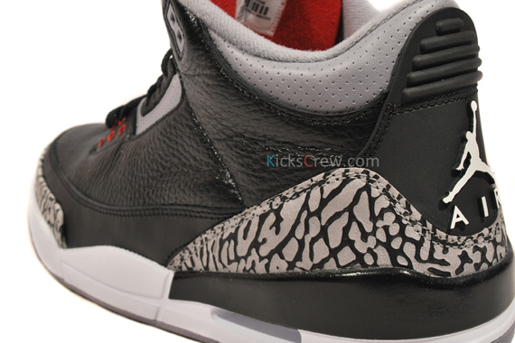 jordan retro 3 black and red