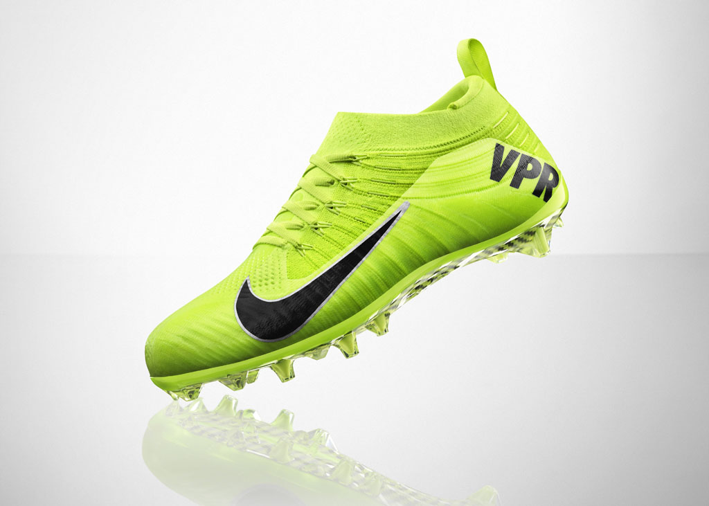 Nike Vapor Ultimate Flyknit Cleat Volt (5)