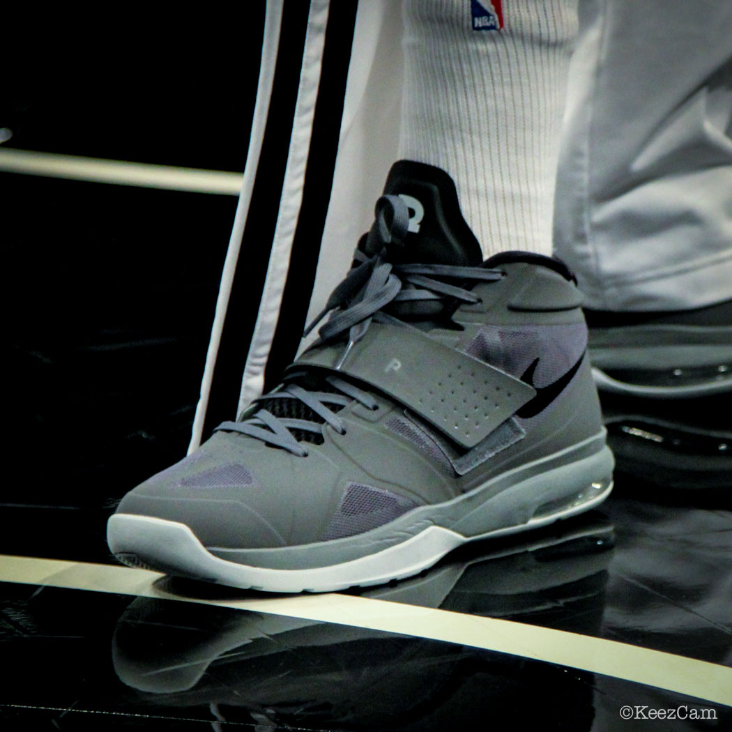 #SoleWatch // Up Close At Barclays for Nets vs Lakers - Paul Pierce wearing Nike Air Legacy 3