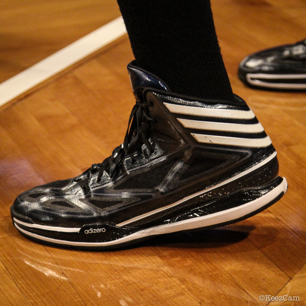 Sole Watch // Up Close At Barclays for Nets vs Pacers - Chris Copeland wearing adidas Crazy Light 3