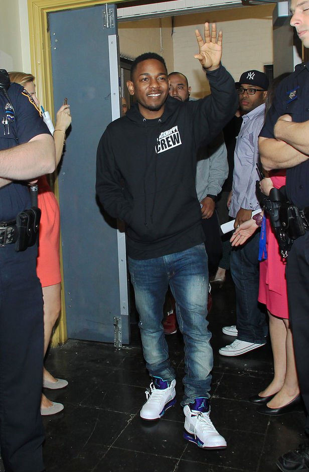 Kendrick Lamar wearing Air Jordan Retro V 5 Grape (2)