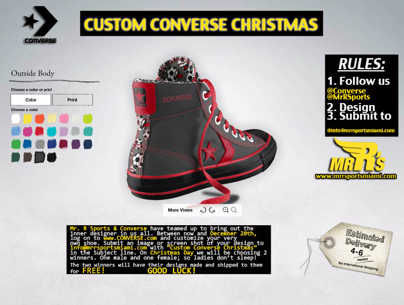 Custom Converse Christmas with Mr. R Sports 2