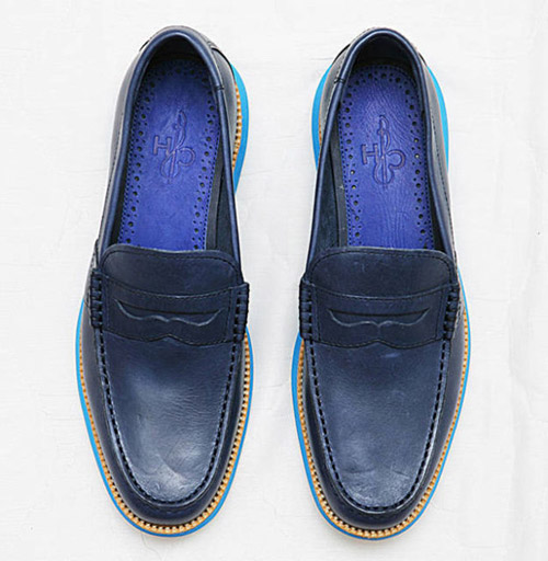 cole haan blue loafers