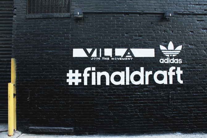 Villa x adidas Originals Final Draft Top Ten Launch