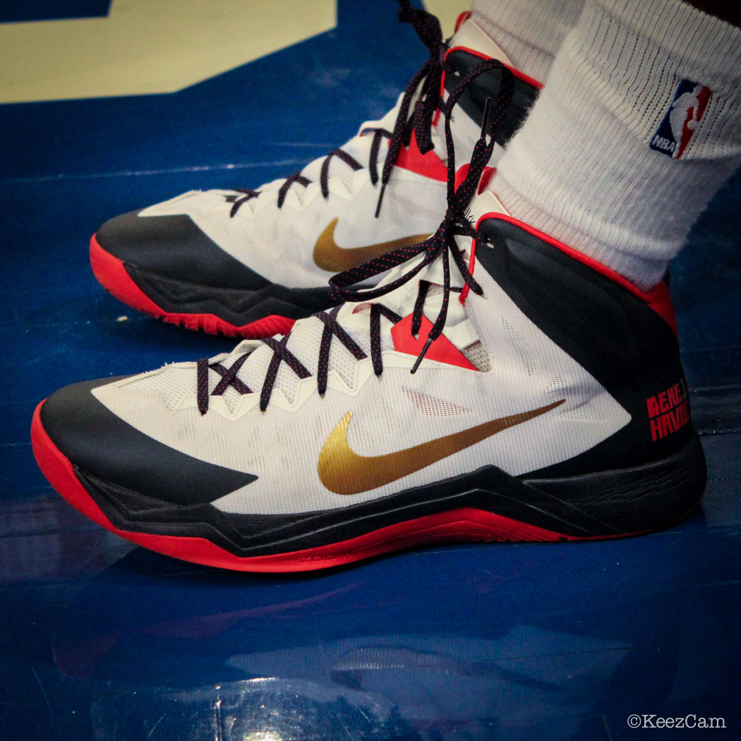 SoleWatch // Up Close At MSG for Pelicans vs Knicks - Tyreke Evans wearing Nike Hyper Quickness PE